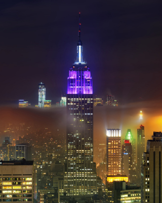 New York City Night papel de parede para celular para Nokia C6