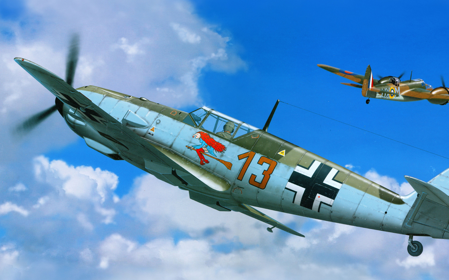 Screenshot №1 pro téma Messerschmitt Bf 109E 1440x900