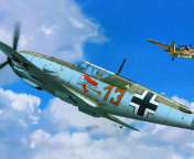 Обои Messerschmitt Bf 109E 176x144