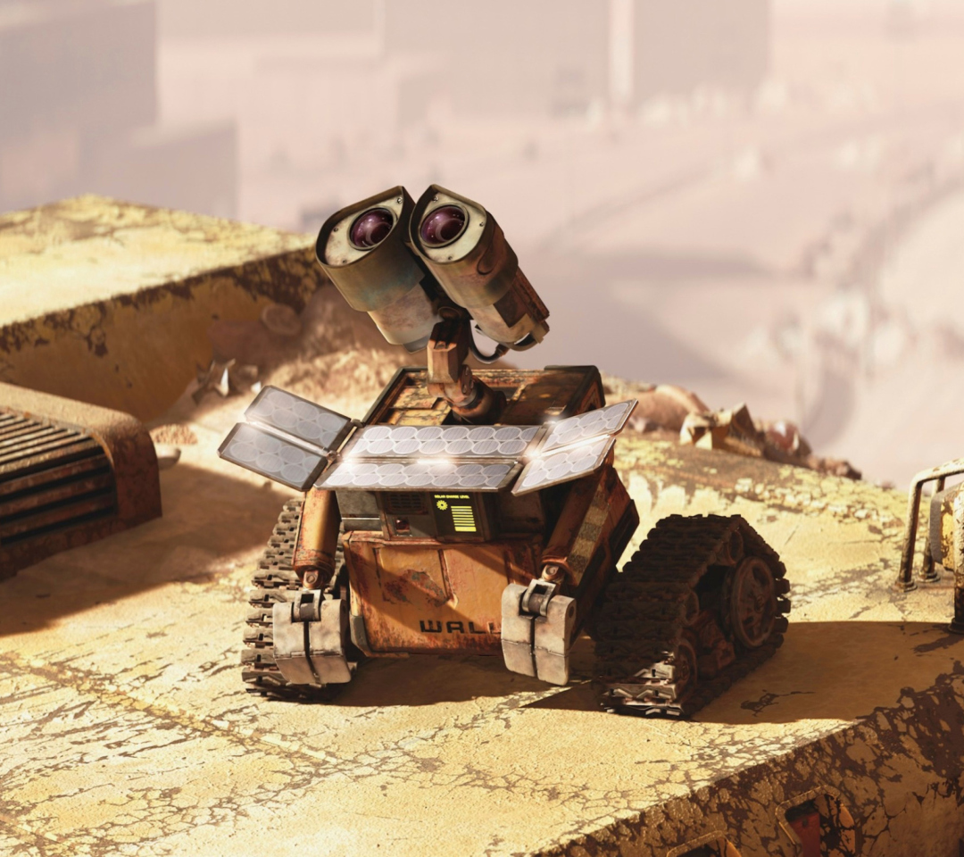 Wall E Looking Up wallpaper 1080x960