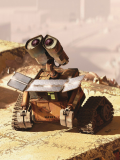 Wall E Looking Up wallpaper 240x320