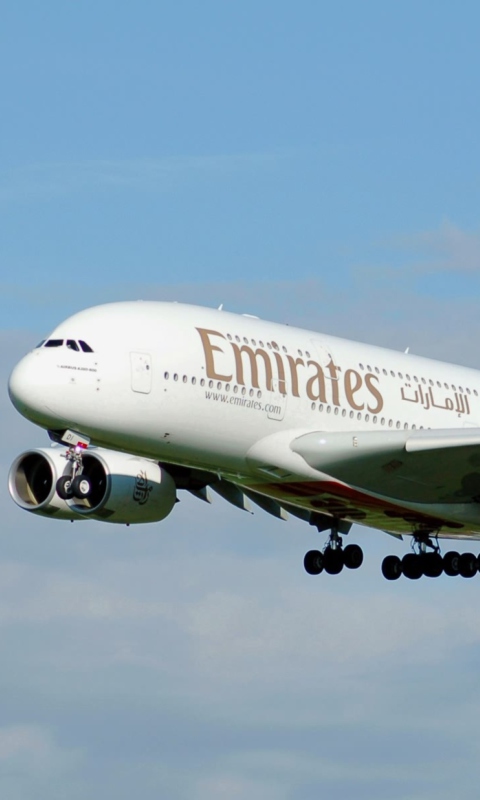 Emirates Airlines wallpaper 480x800
