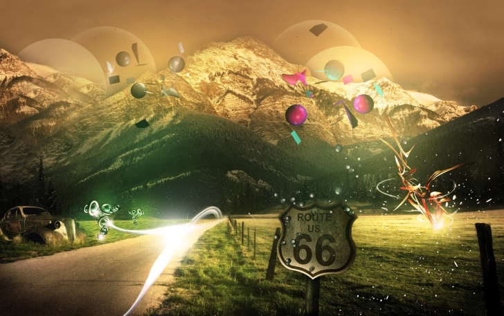 Screenshot №1 pro téma Mountains Route 66