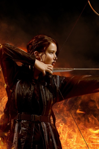 Screenshot №1 pro téma Jennifer Lawrence In Hunger Games 320x480