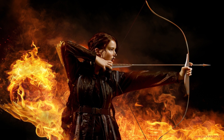 Jennifer Lawrence In Hunger Games wallpaper