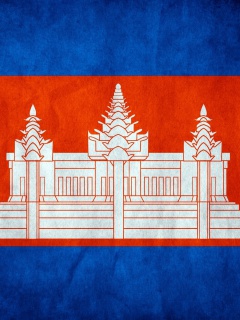 Sfondi Flag of Cambodia 240x320