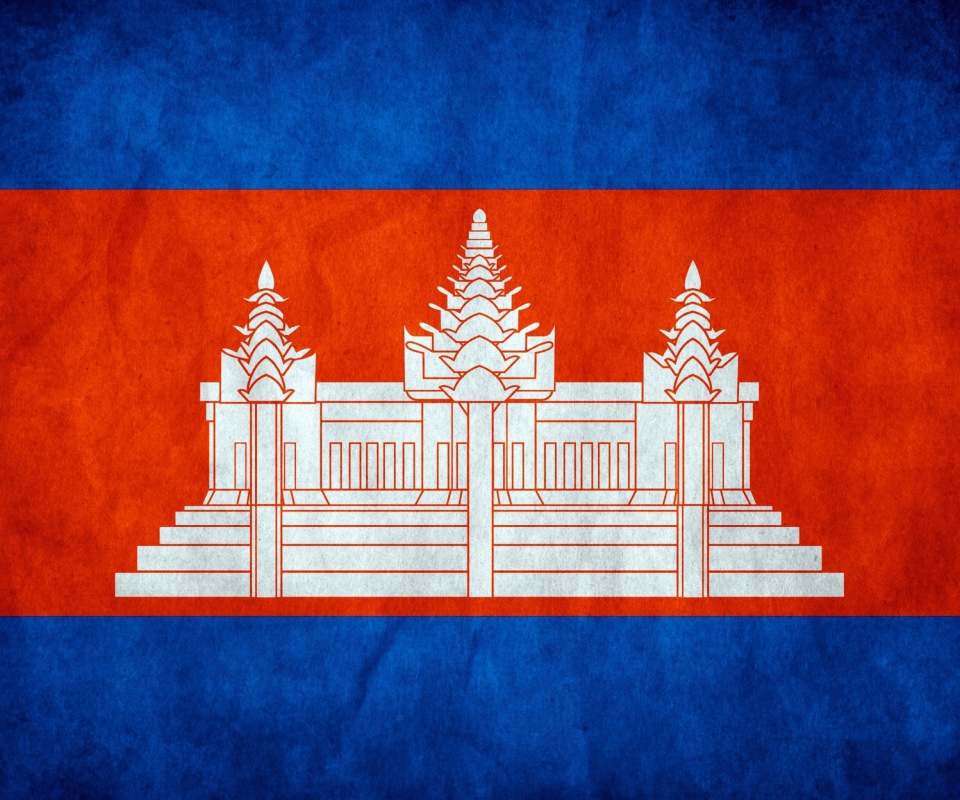 Обои Flag of Cambodia 960x800