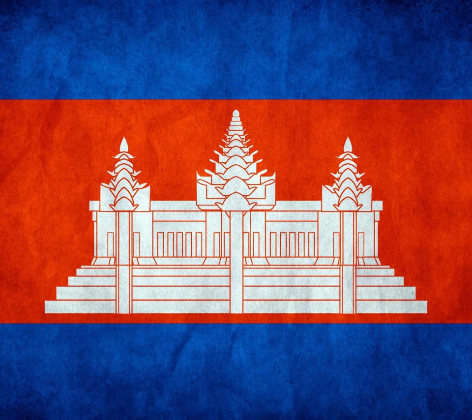 Обои Flag of Cambodia 960x854