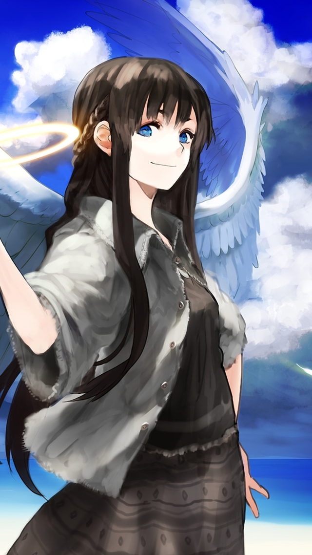Das Anime Angel Wallpaper 640x1136