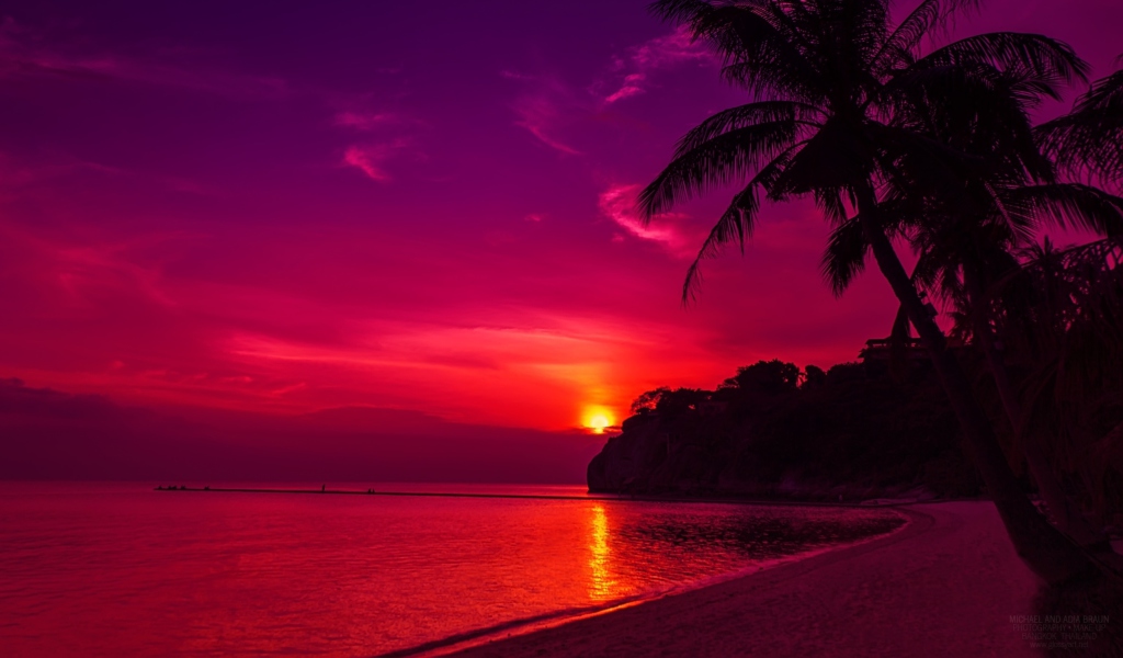 Thailand Beach Sunset screenshot #1 1024x600