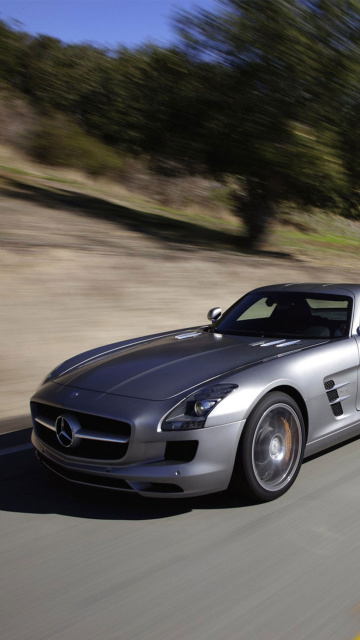 Das Mercedes-Benz SLS AMG Wallpaper 360x640