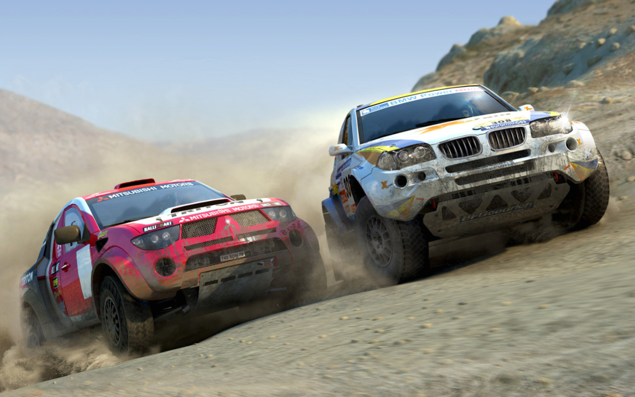 Обои Nascar Dirt Cars Games 1280x800