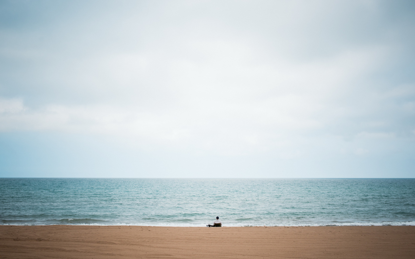 Screenshot №1 pro téma Alone On Beach 1440x900