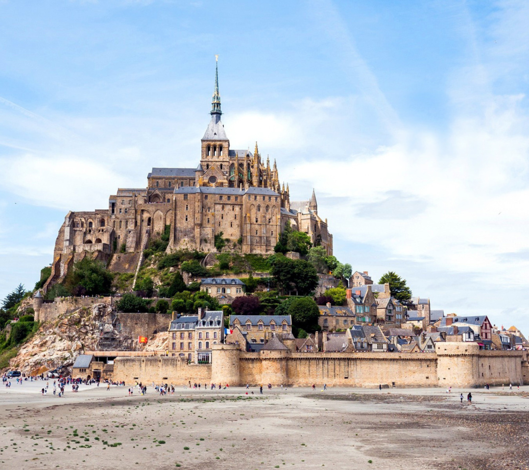 Das Mont Saint Michel Wallpaper 1080x960