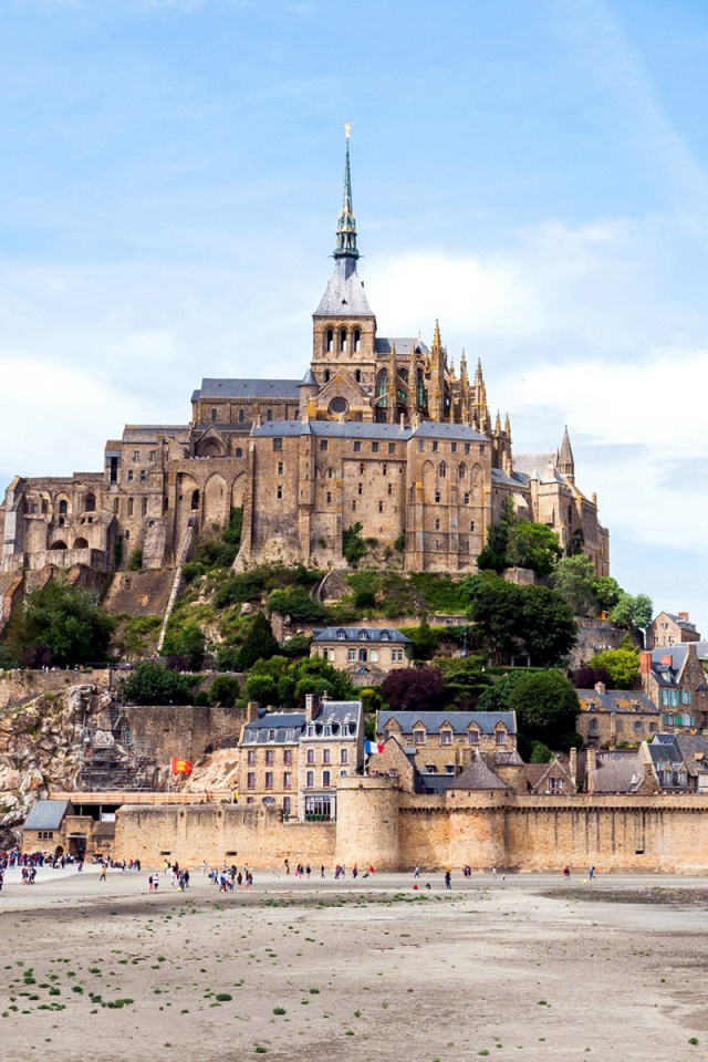Fondo de pantalla Mont Saint Michel 640x960