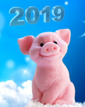 2019 Pig New Year Chinese Calendar wallpaper 176x220
