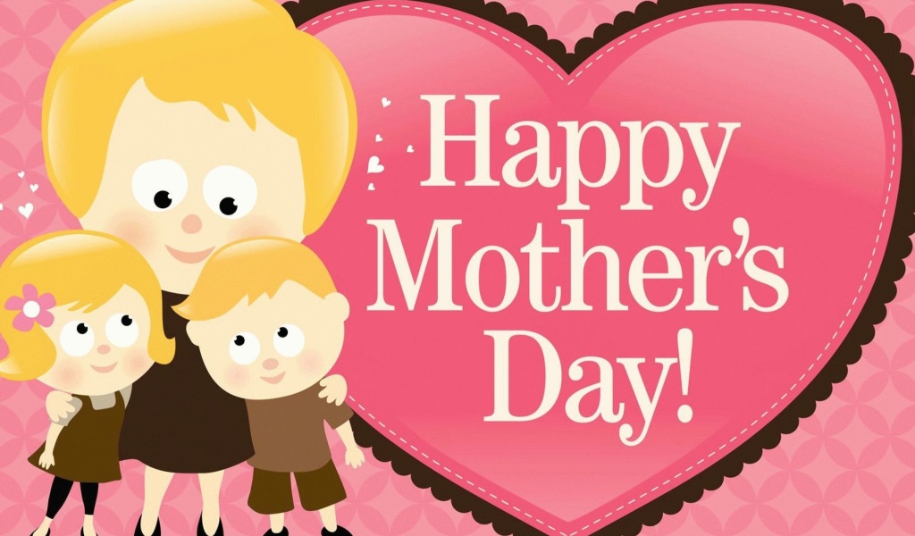 Das Happy Mother Day Wallpaper 1024x600