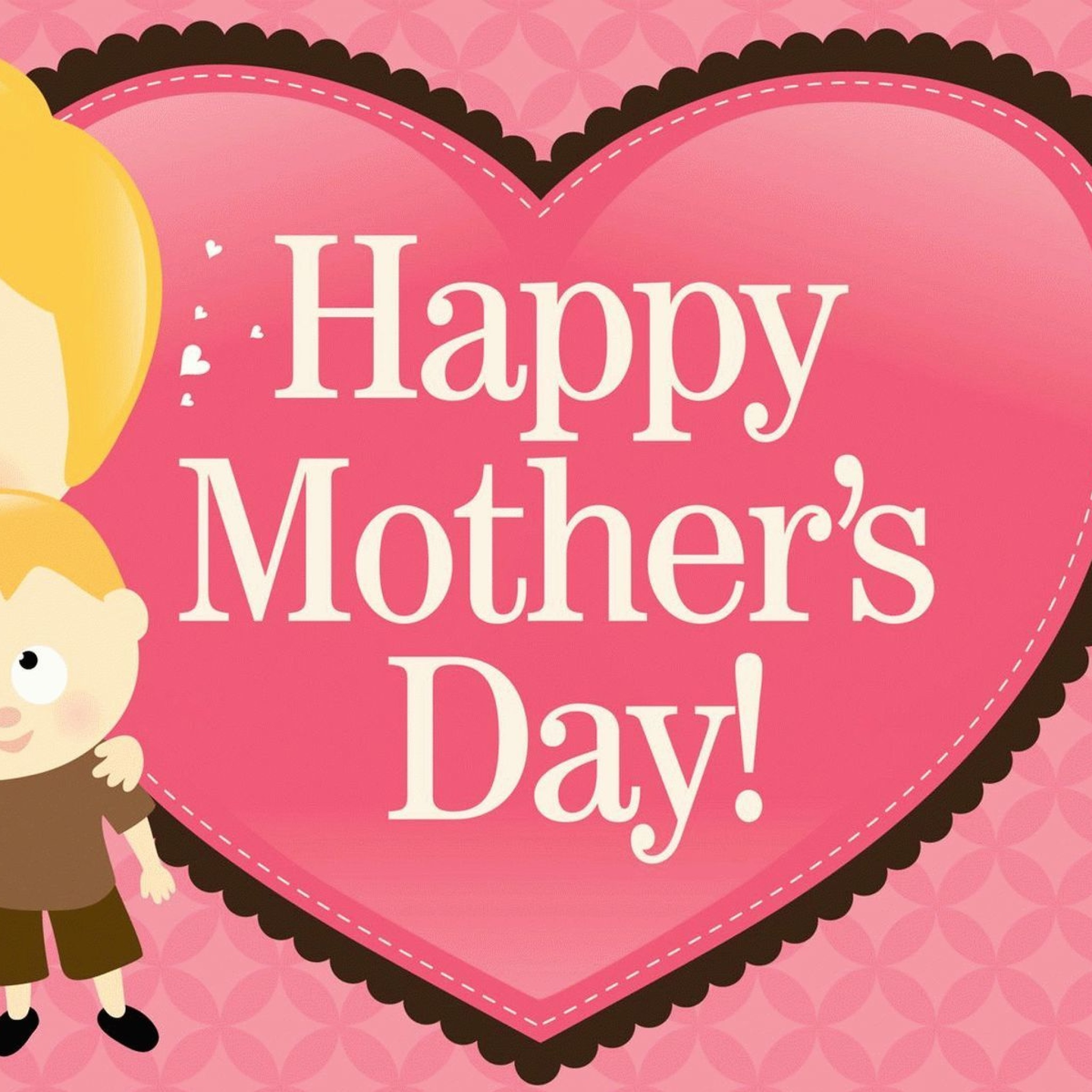 Das Happy Mother Day Wallpaper 2048x2048