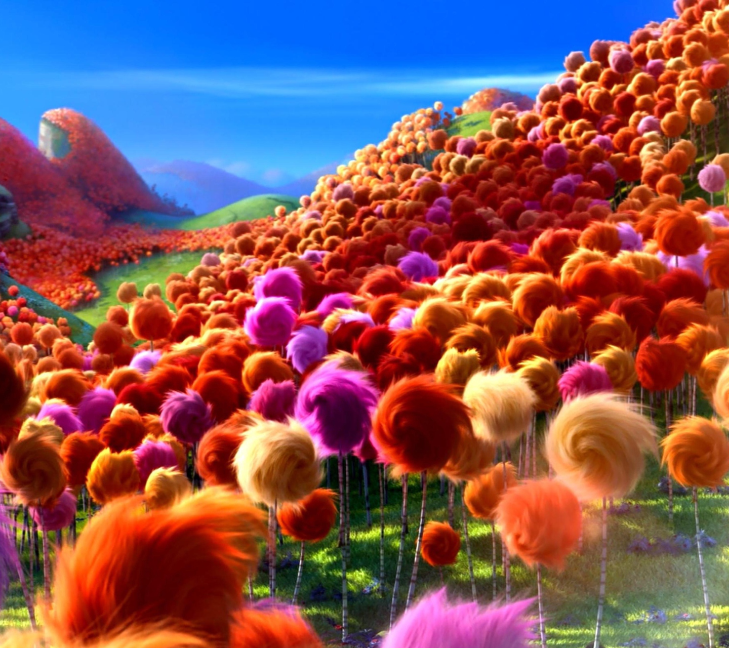 Обои Fluffy Valley 1440x1280