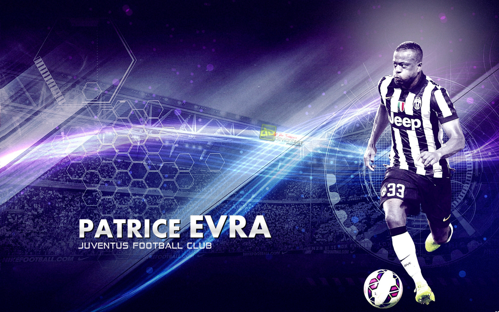 Fondo de pantalla Patrice Evra - Juventus 1920x1200