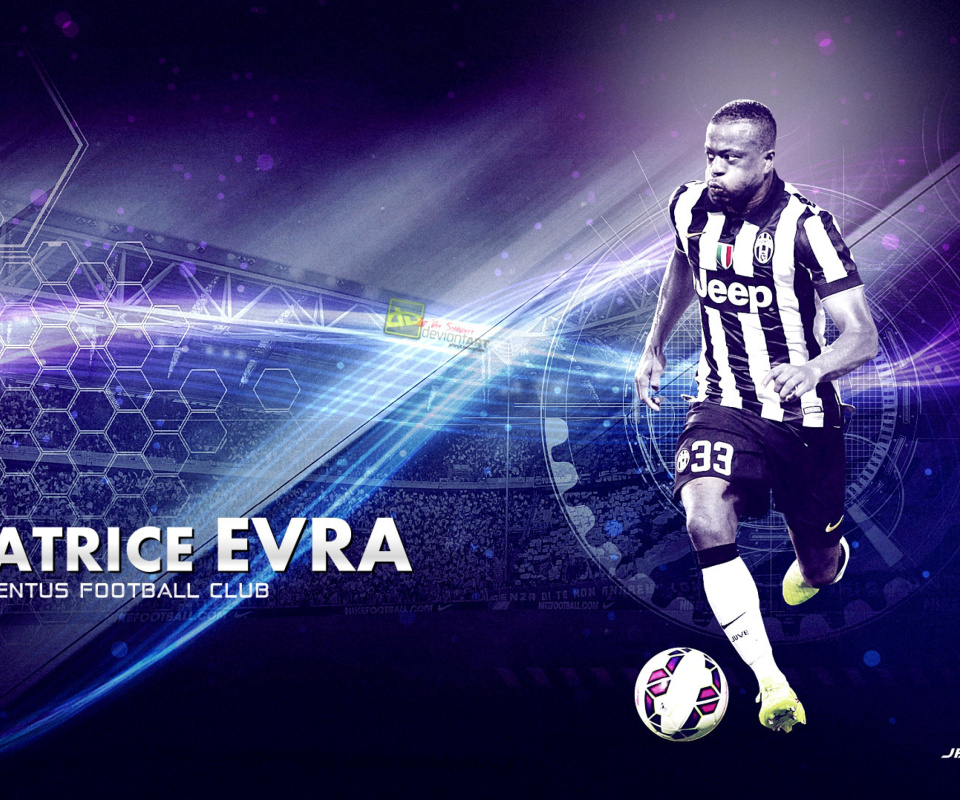 Fondo de pantalla Patrice Evra - Juventus 960x800