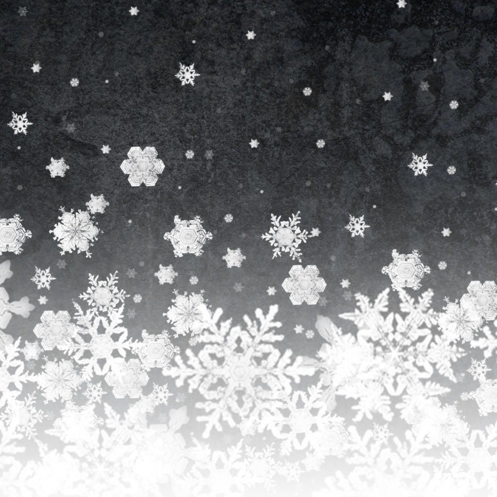 Das Snowflakes Wallpaper 1024x1024