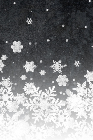 Обои Snowflakes 320x480
