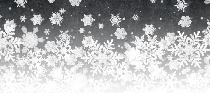 Screenshot №1 pro téma Snowflakes 720x320