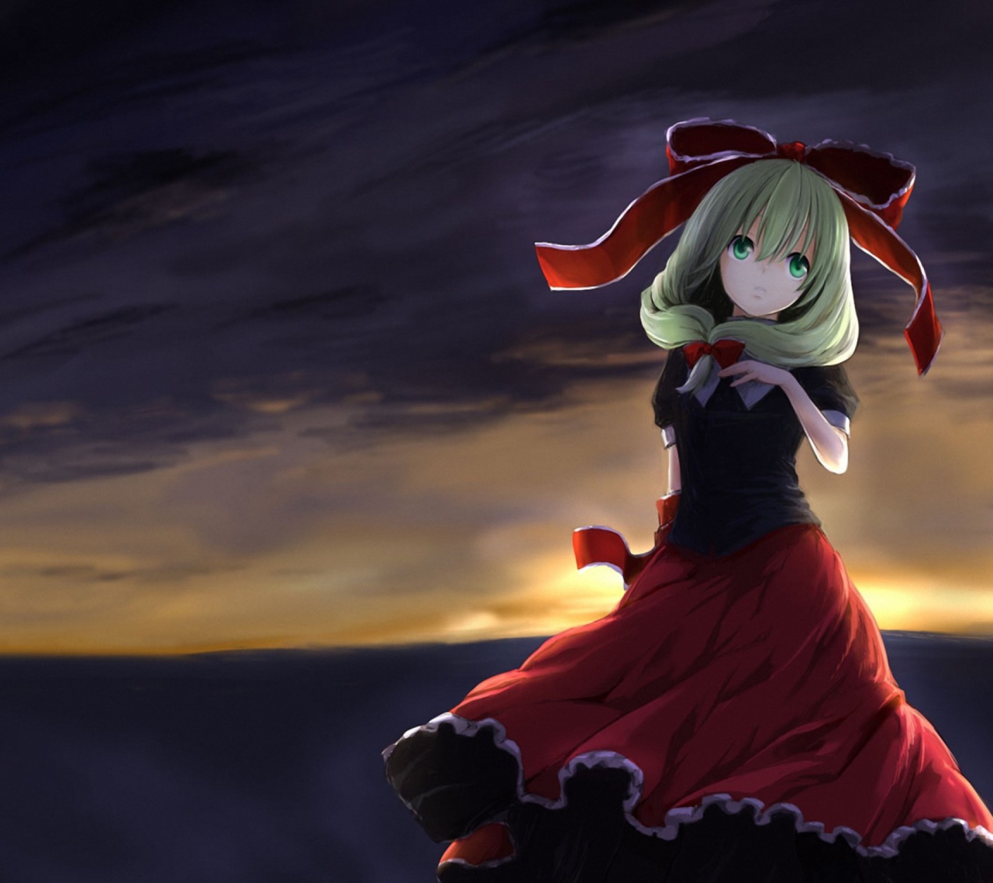 Screenshot №1 pro téma Hina Kagiyama Touhou 1440x1280