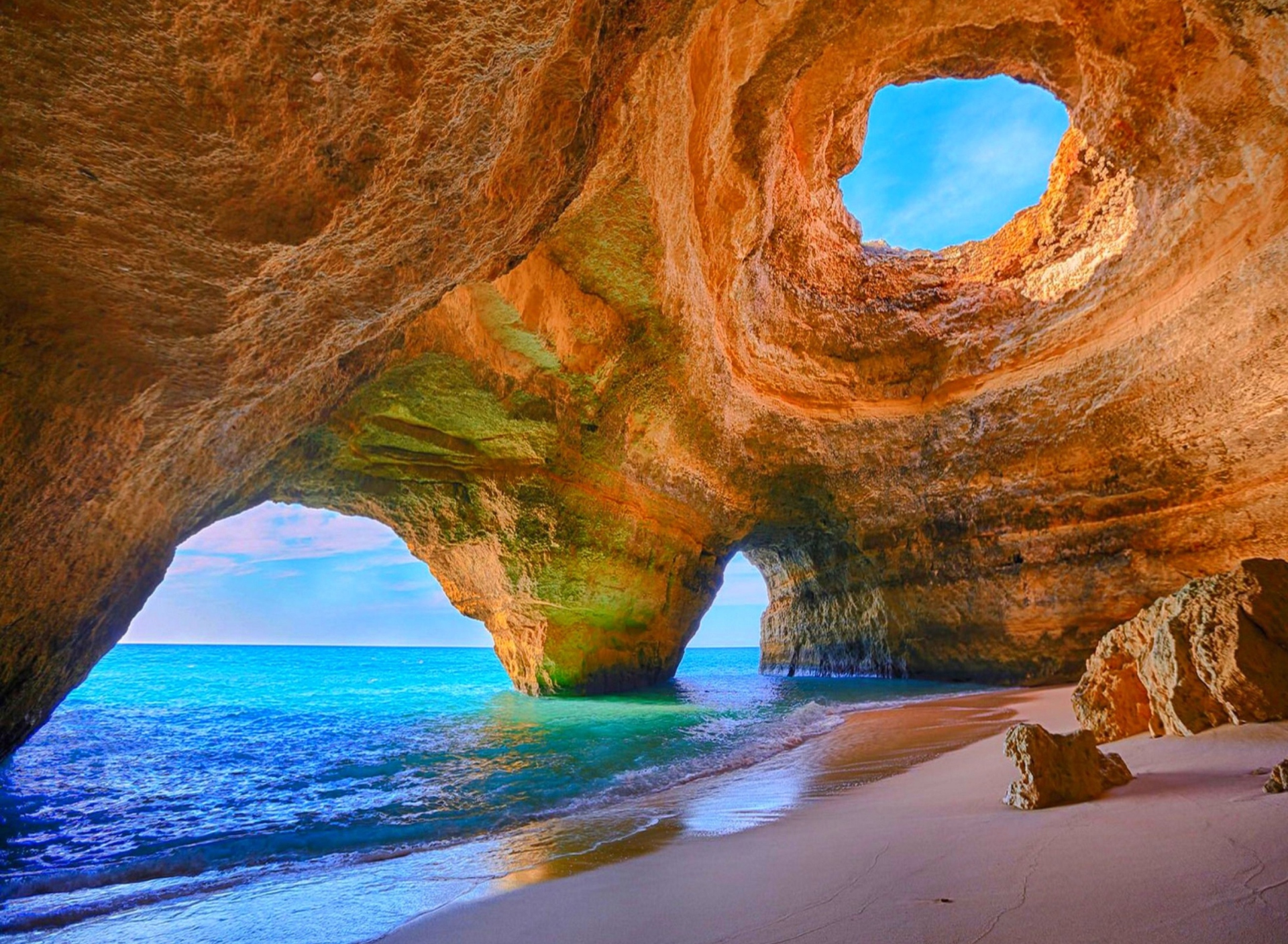 Fondo de pantalla Sea Cave 1920x1408