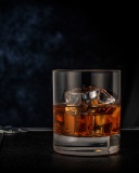 Golden Whiskey Glass wallpaper 128x160