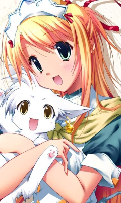Обои Anime Girl 240x400