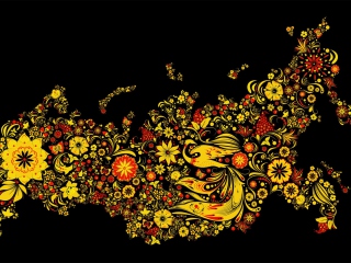 Das Asian Floral Design Wallpaper 320x240