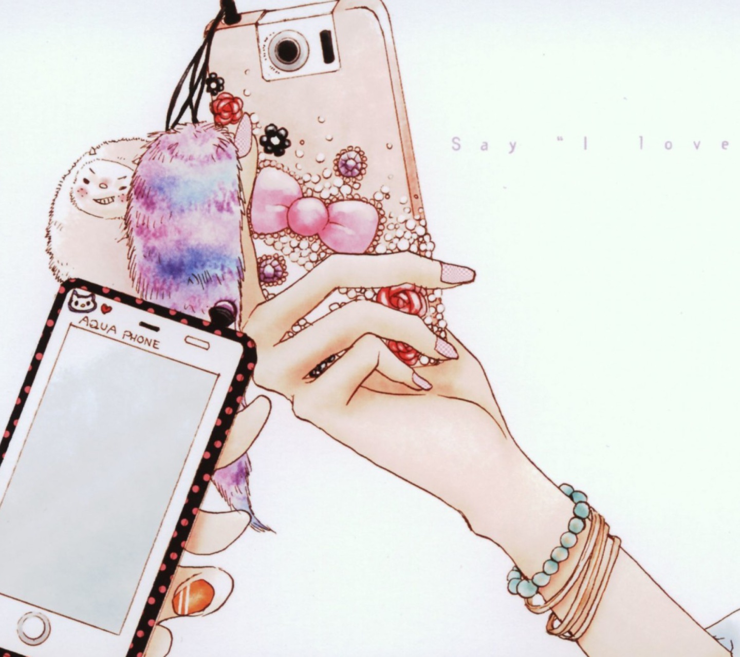 Das La Fleur Phone Cover Wallpaper 1440x1280