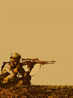 Fondo de pantalla Army Soldier 240x320