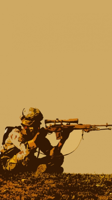 Fondo de pantalla Army Soldier 360x640