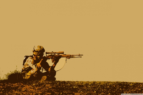 Fondo de pantalla Army Soldier 480x320