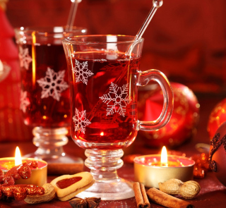 Christmas Mulled Wine Background for iPad 3