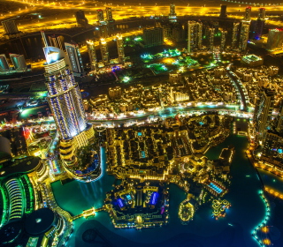Kostenloses Dubai Top View Wallpaper für 208x208