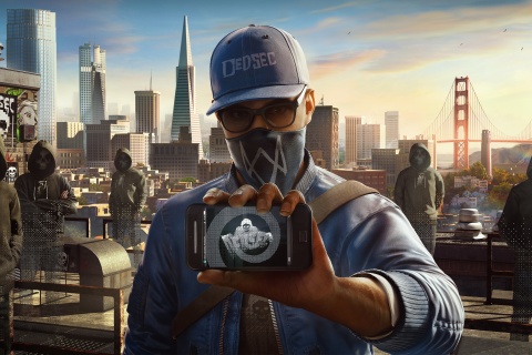 Das Watch Dogs 2 Dedsec Wallpaper 480x320