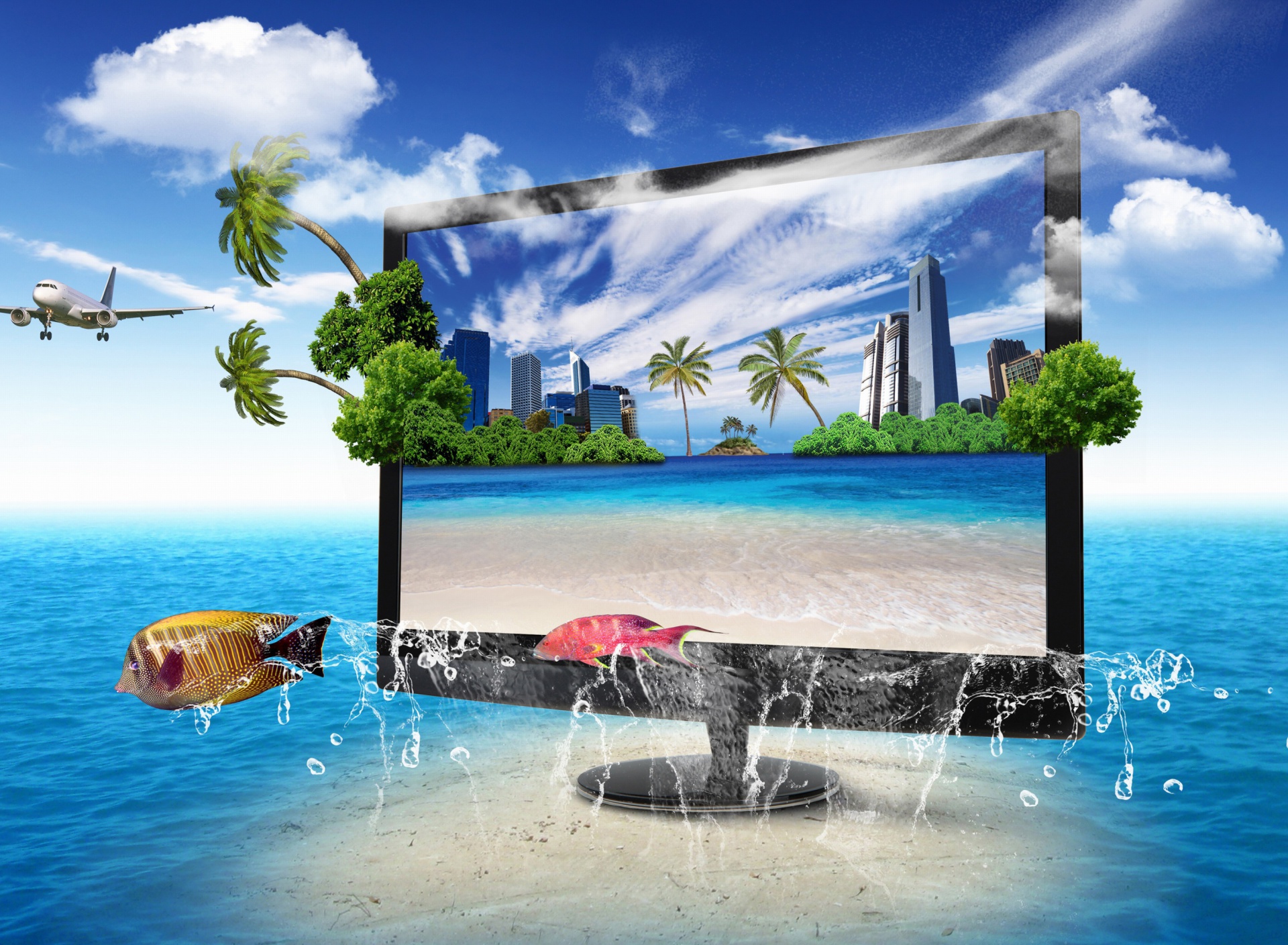 Das Interactive TV Screen Wallpaper 1920x1408