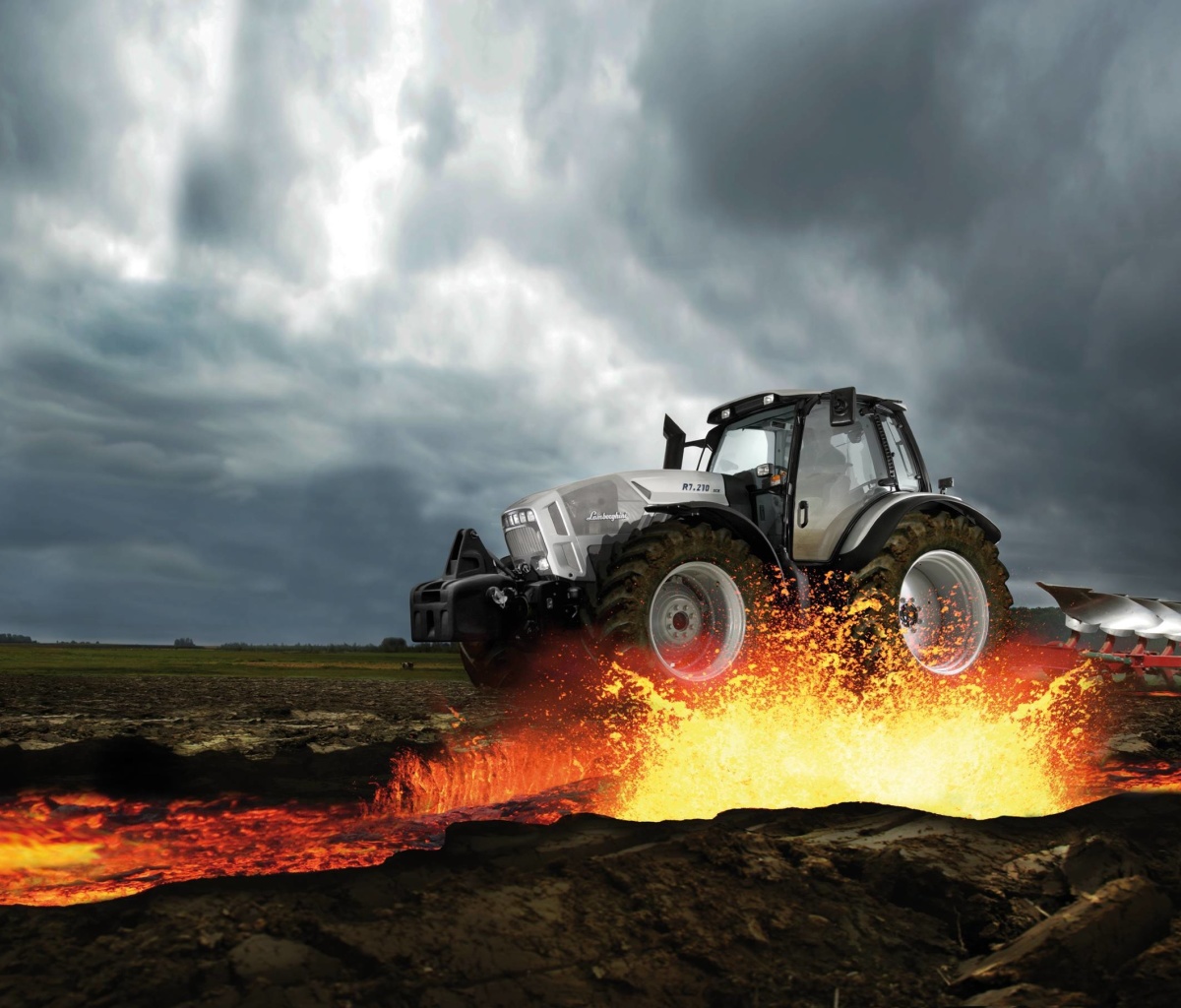 Fondo de pantalla Lamborghini Tractor 1200x1024