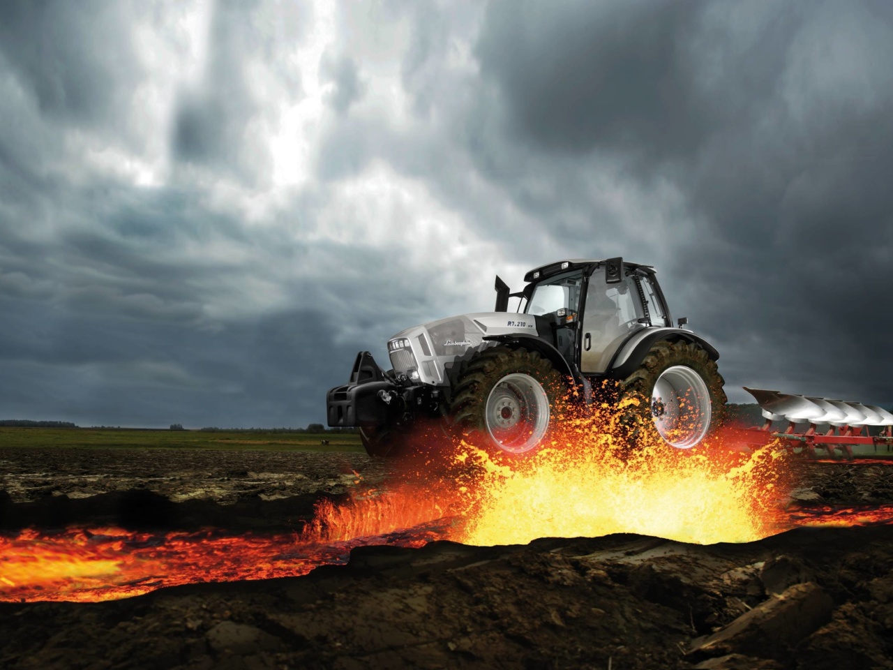 Sfondi Lamborghini Tractor 1280x960