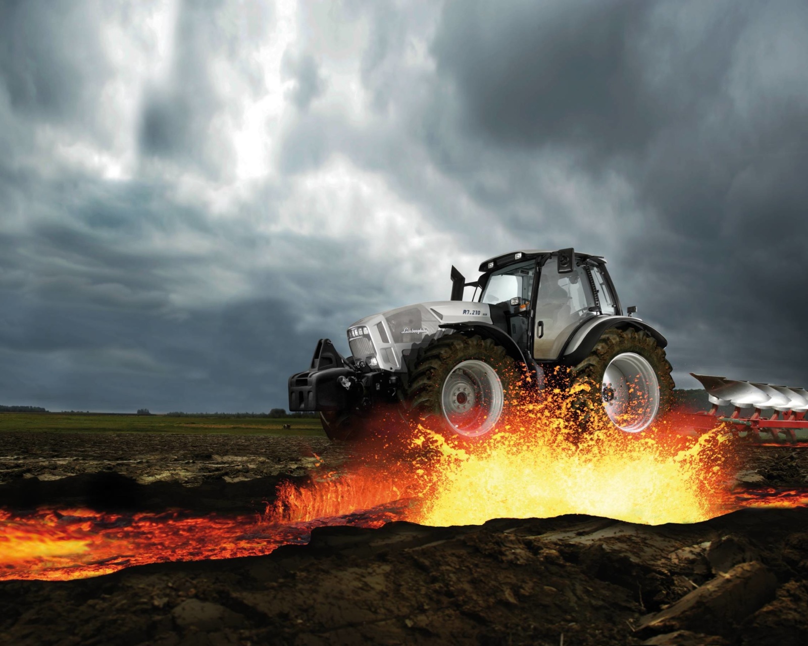 Fondo de pantalla Lamborghini Tractor 1600x1280