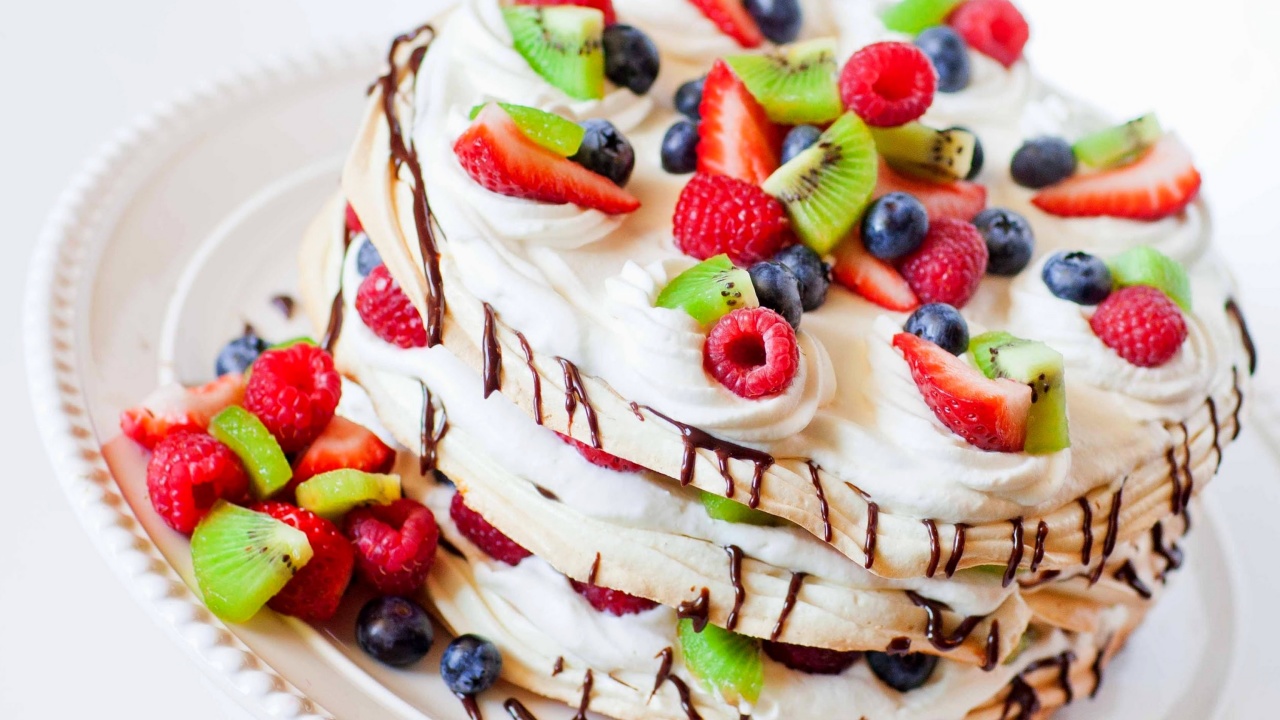 Sfondi Fruit cake 1280x720