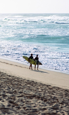Das Summer Surfing Wallpaper 240x400