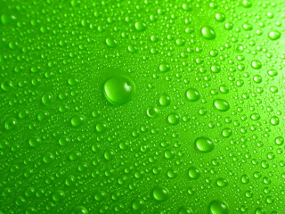 Screenshot №1 pro téma Green Water Drops 320x240