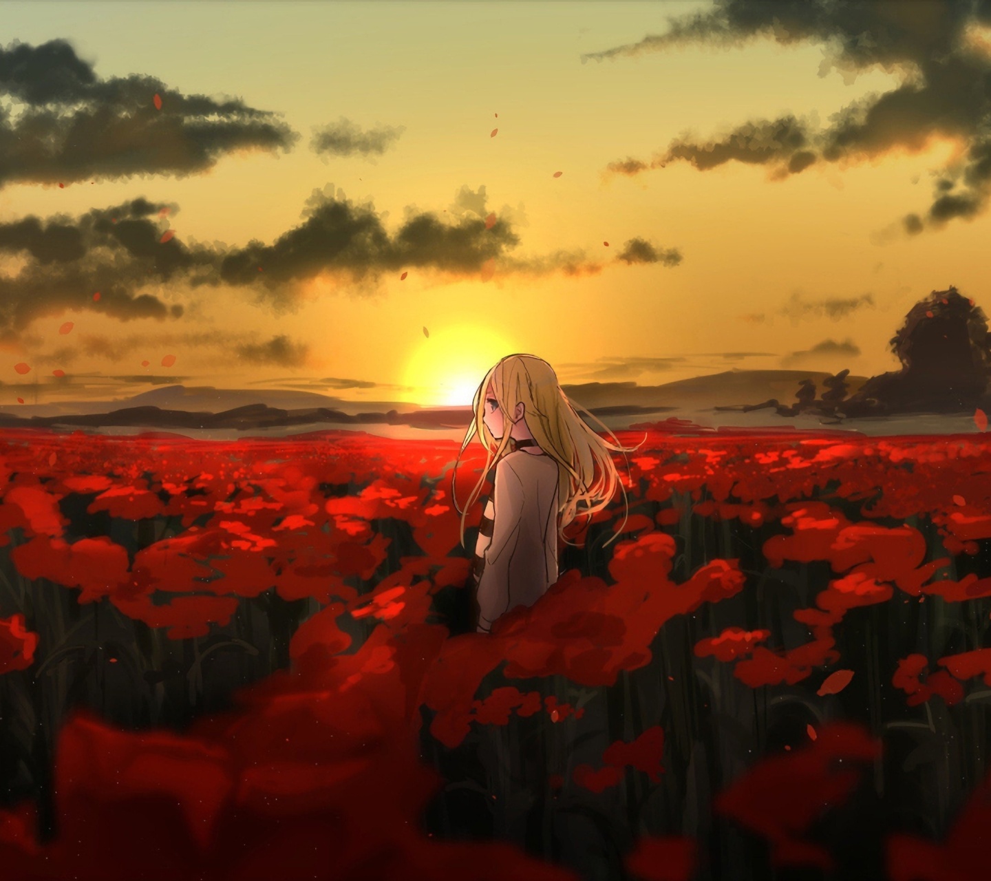 Screenshot №1 pro téma Satsuriku Anime Girl 1440x1280