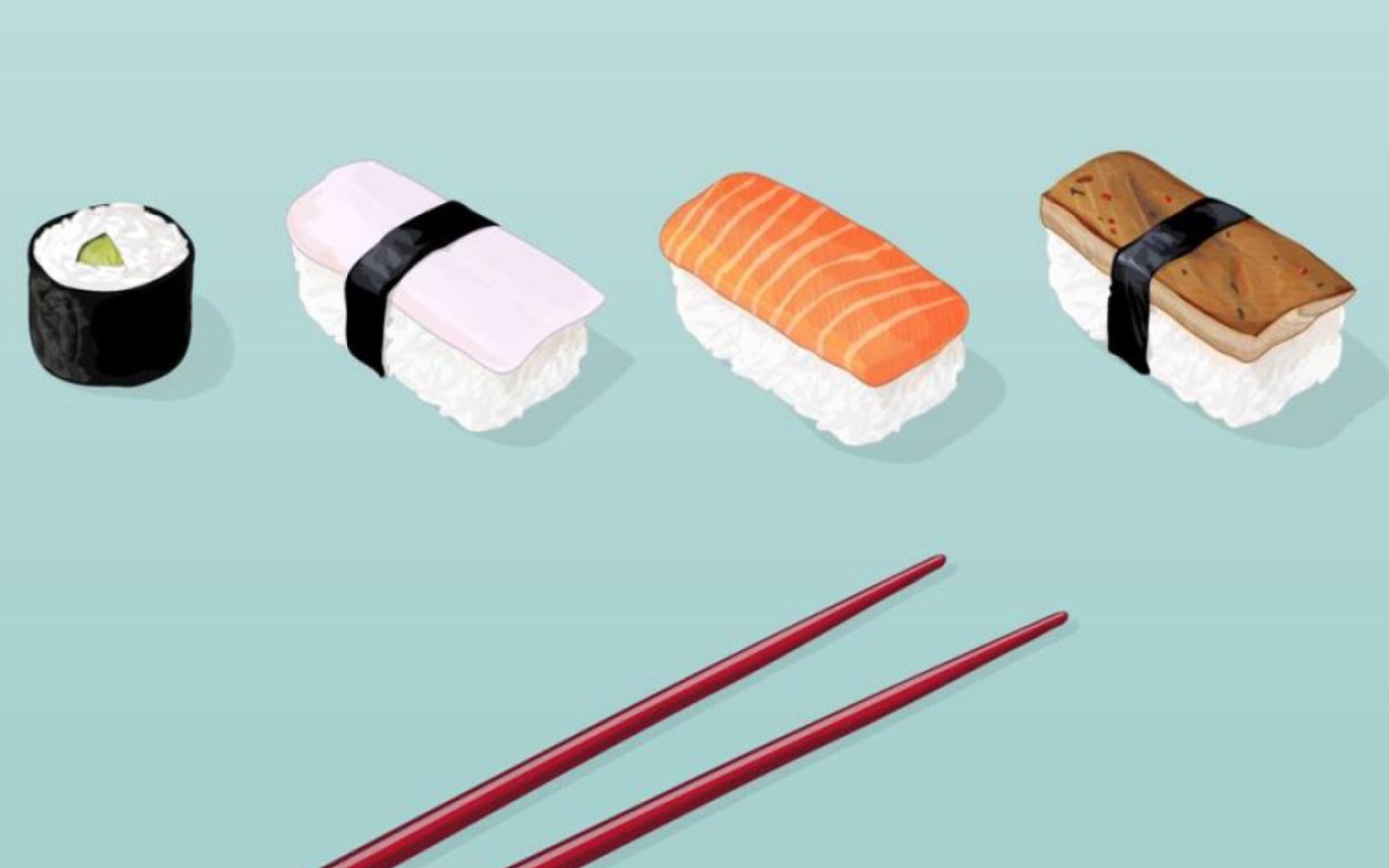 Sushi Lunch wallpaper 1280x800