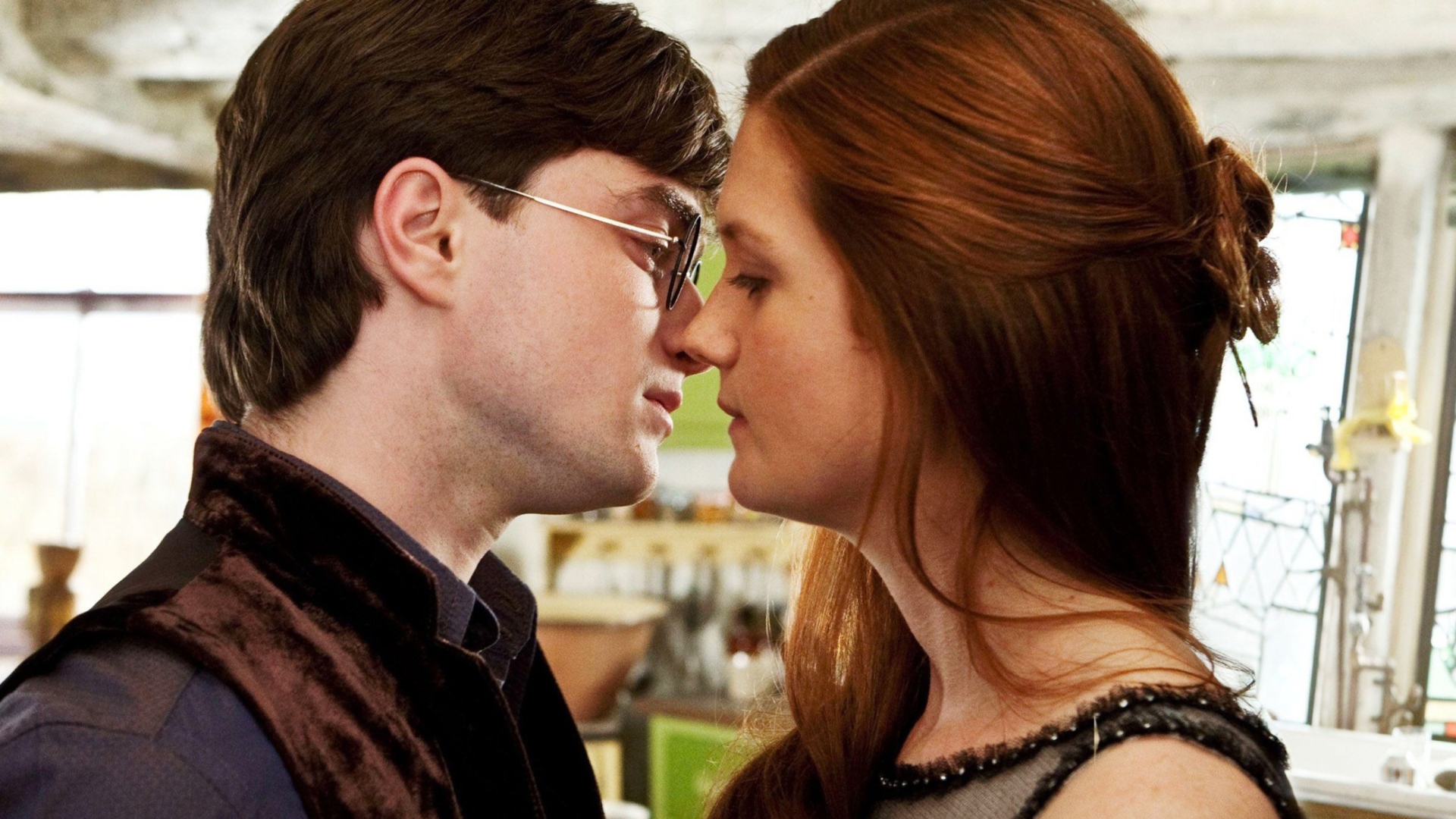 Harry Potter & Ginny Kiss screenshot #1 1920x1080